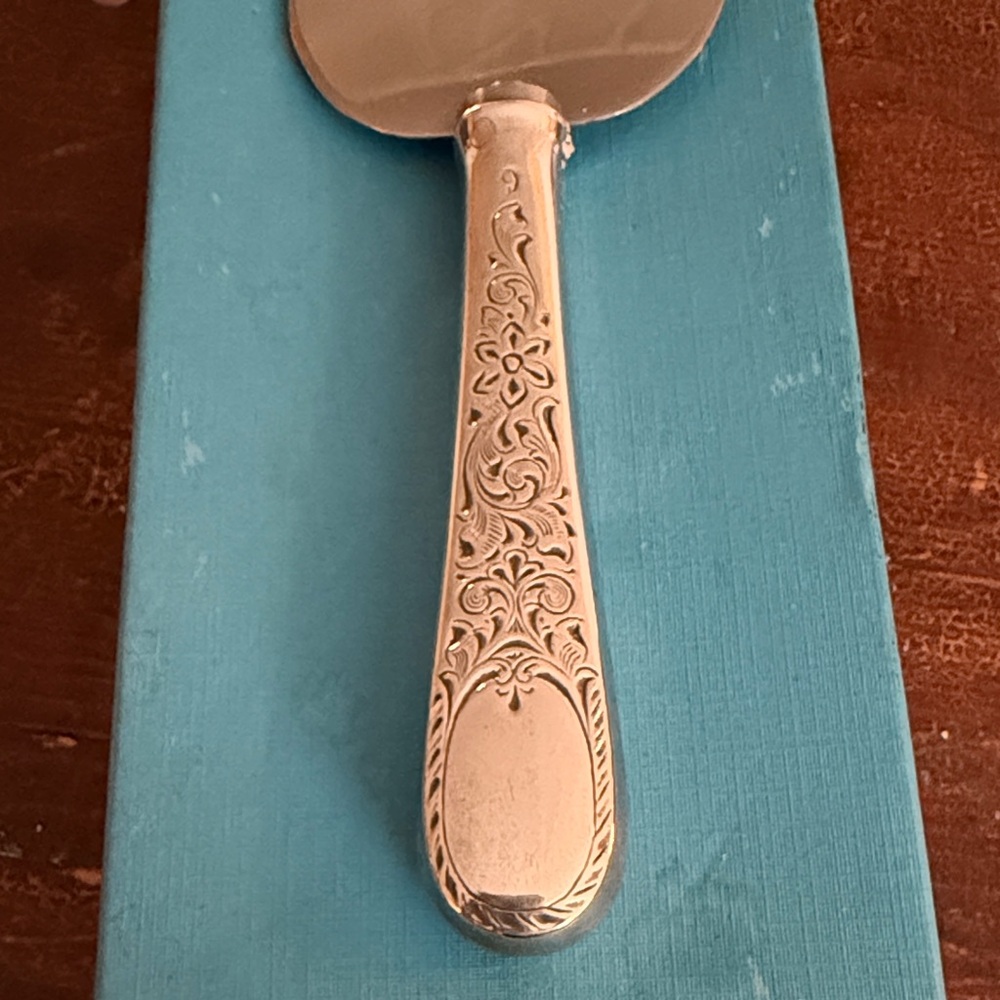 BIRKS Sterling handle Pie Cake Server London Engraved - Picture 2 of 6